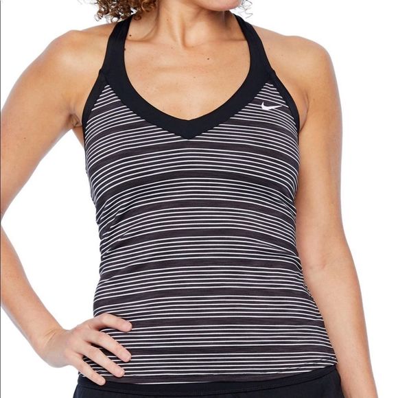 Nike Other - Nike Striped Tankini Swimsuit Top